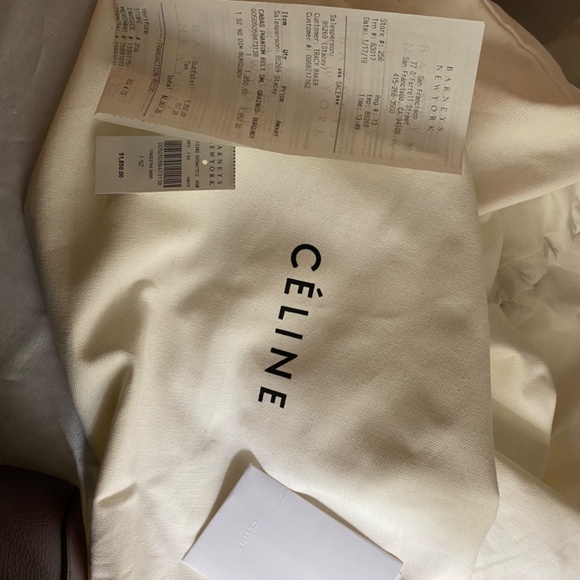 Celine Burgundy Tote - Picture 10 of 10